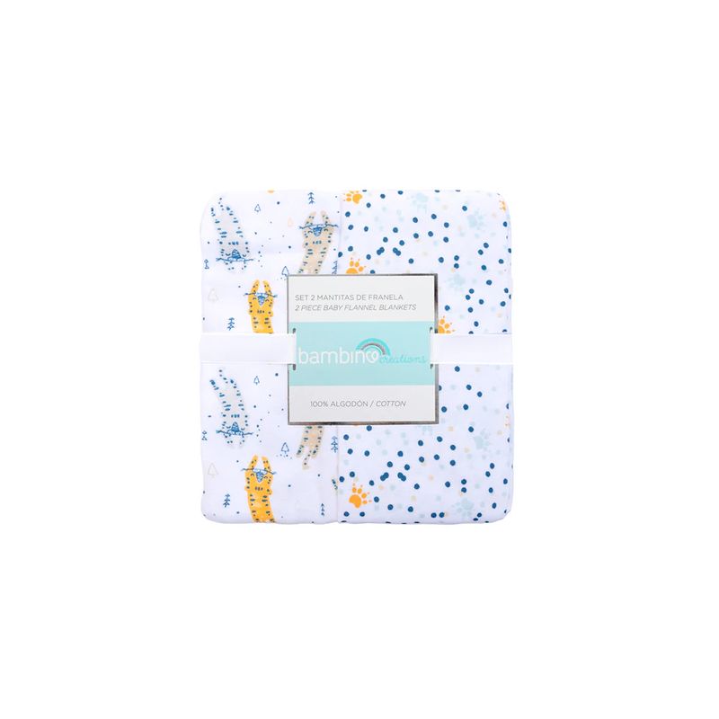 BAMBINO - Set Mantitas Para Bebé Bambino Tigre Blanco