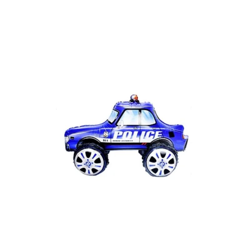 GENERICO - Globo Metalico 3D Auto De Policia 65x38cm