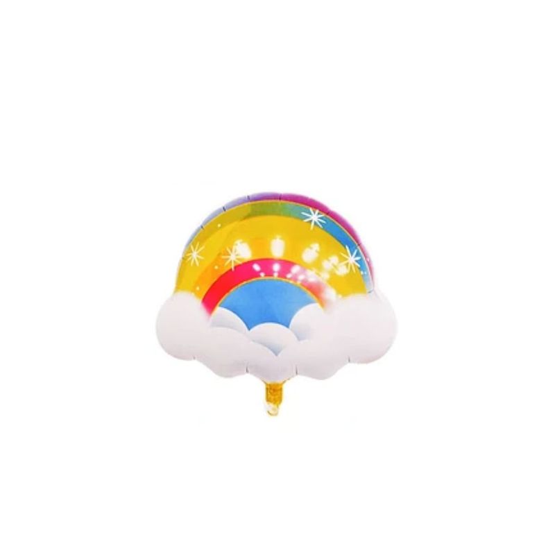 GENERICO - Globo Metalico Nubes y Arcoiris 81x81cm