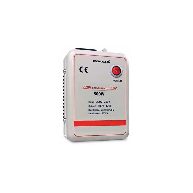 TECNOLAB - Convertidor De Voltaje 220v - 250v De 500w - SC
