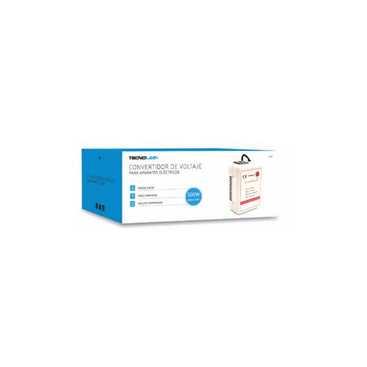 TECNOLAB - Convertidor De Voltaje 220v - 250v De 500w - SC