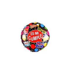 GENERICO - Globo Metalizado Es Mi Cumple 45cm