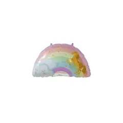 GENERICO - Globo Metalizado Arcoiris Nube y Unicornio 59x75cm