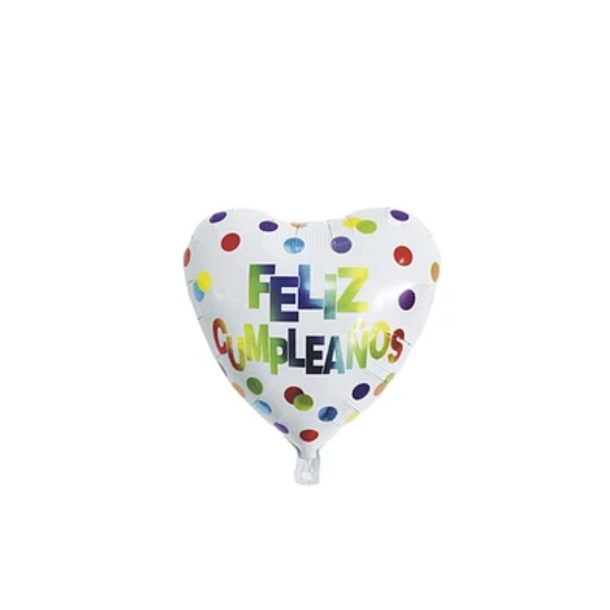 GENERICO - Globo Metalizado Corazón Feliz Cumpleaños 45 x 45cm