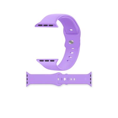 Imagen 2 del producto Correa Apple Watch Silicona Lila Claro M/L 38x40x41MM