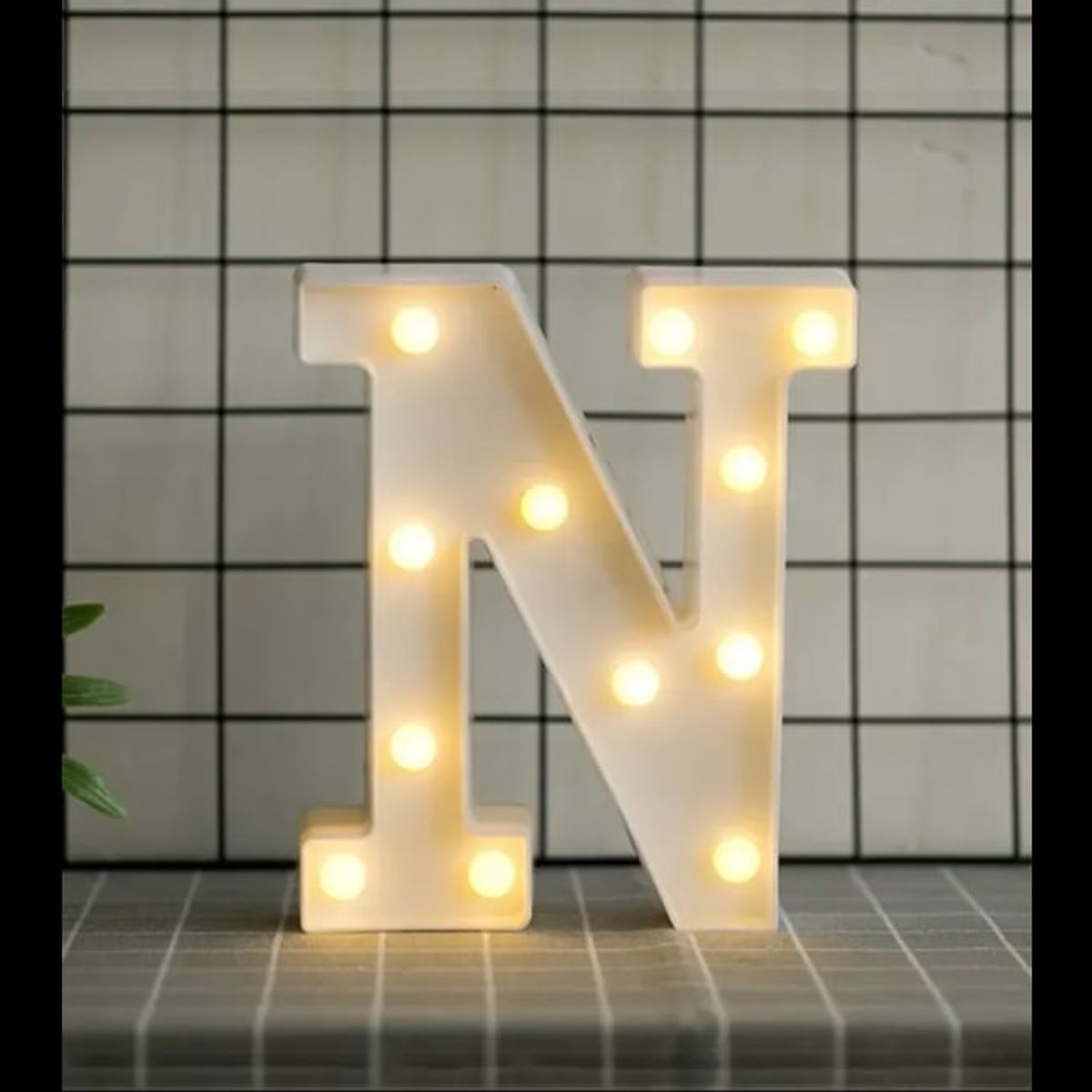 GENERICO - Letras Con Luces Led «N»