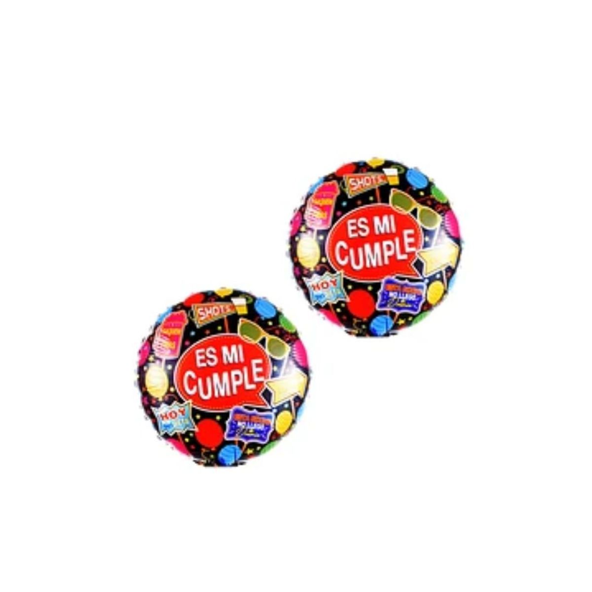 GENERICO - Globo Metalizado Es Mi Cumple 10 Pulgadas 2pcs