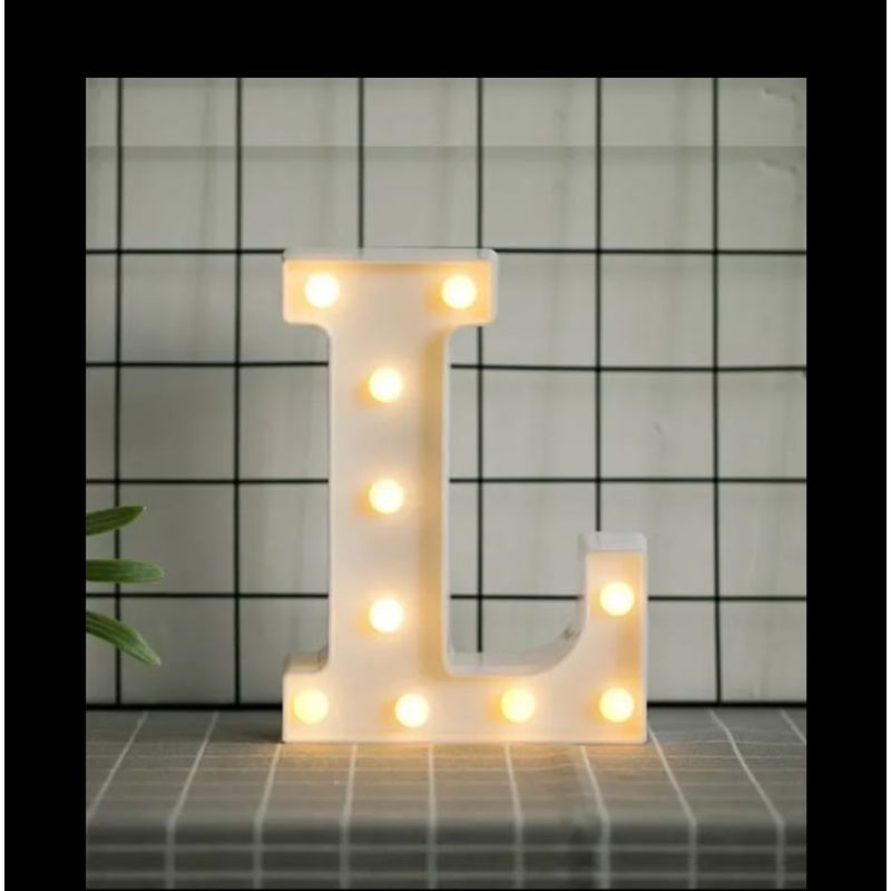 GENERICO - Letras Decorativas Con Luces Led «L»