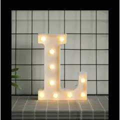GENERICO - Letras Decorativas Con Luces Led «L»
