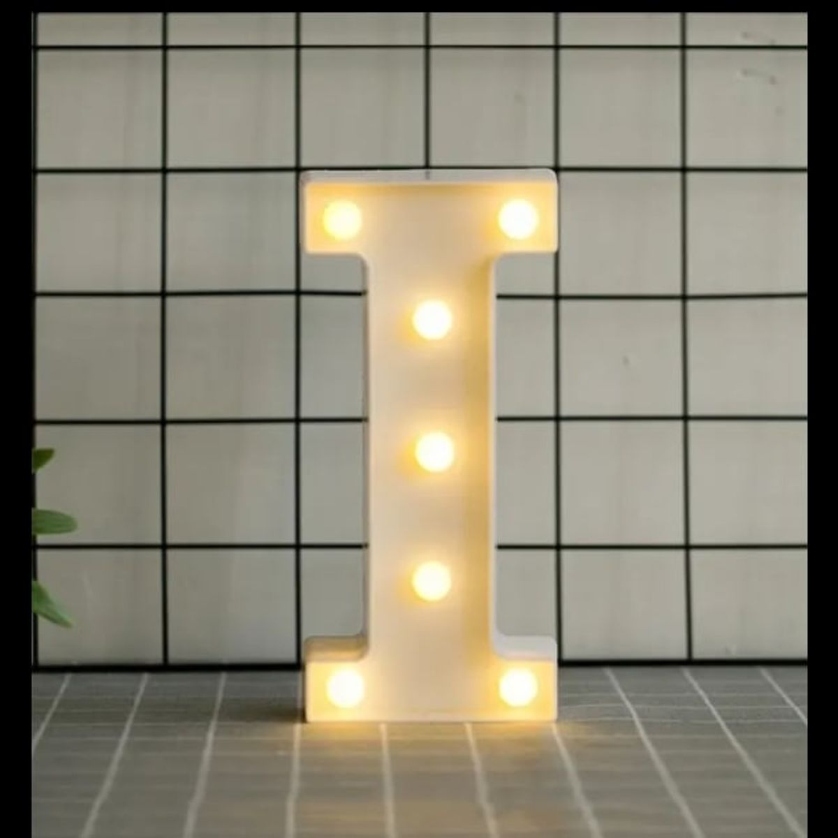 GENERICO - Letras Decorativas Con Luces Led «I»