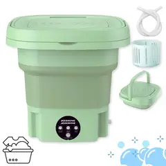 UTILISIMO - Mini Lavadora Portátil Plegable 6 LItros De Cubo Pequeño