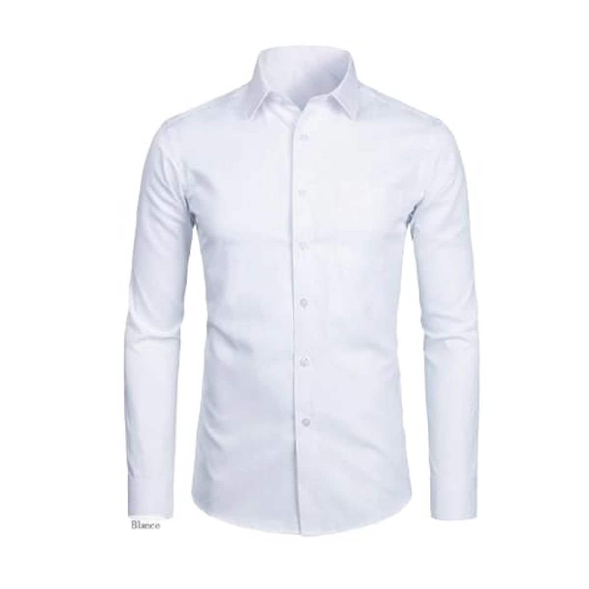GENERICO - Camisa de Vestir Formal Manga Larga