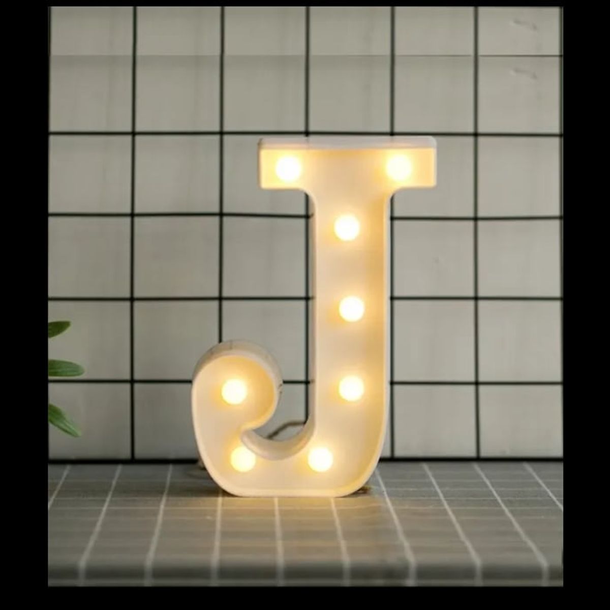 GENERICO - Letras Decorativas Con Luces Led «J»