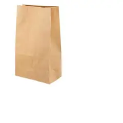 GENERICO - Pack 100 Bolsa Papel Kraft 12x20x4 Cm