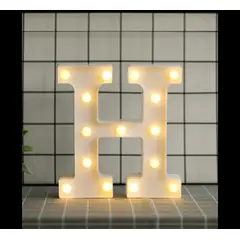GENERICO - Letras Decorativas Con Luces Led «H»