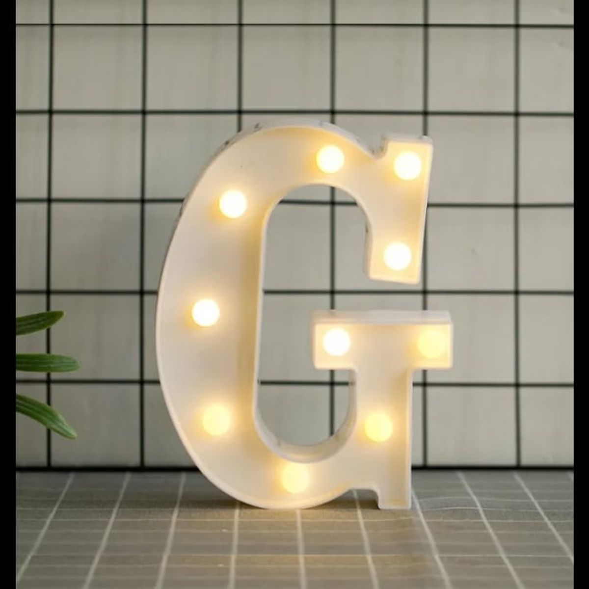 GENERICO - Letras Decorativas Con Luces Led «G»