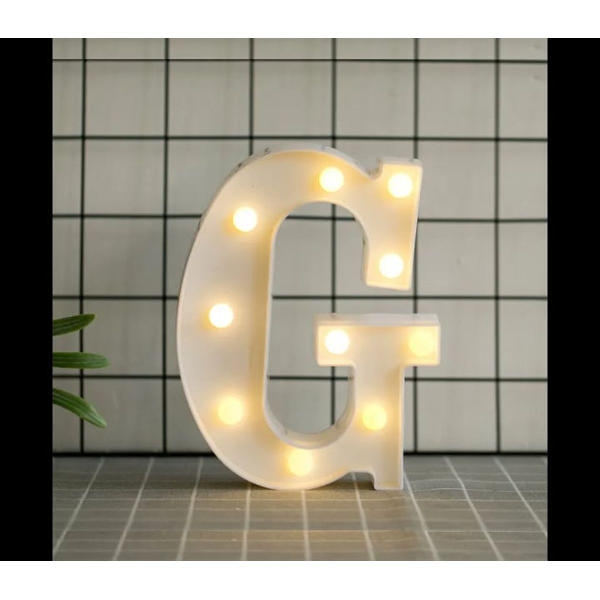 GENERICO - Letras Decorativas Con Luces Led «G»