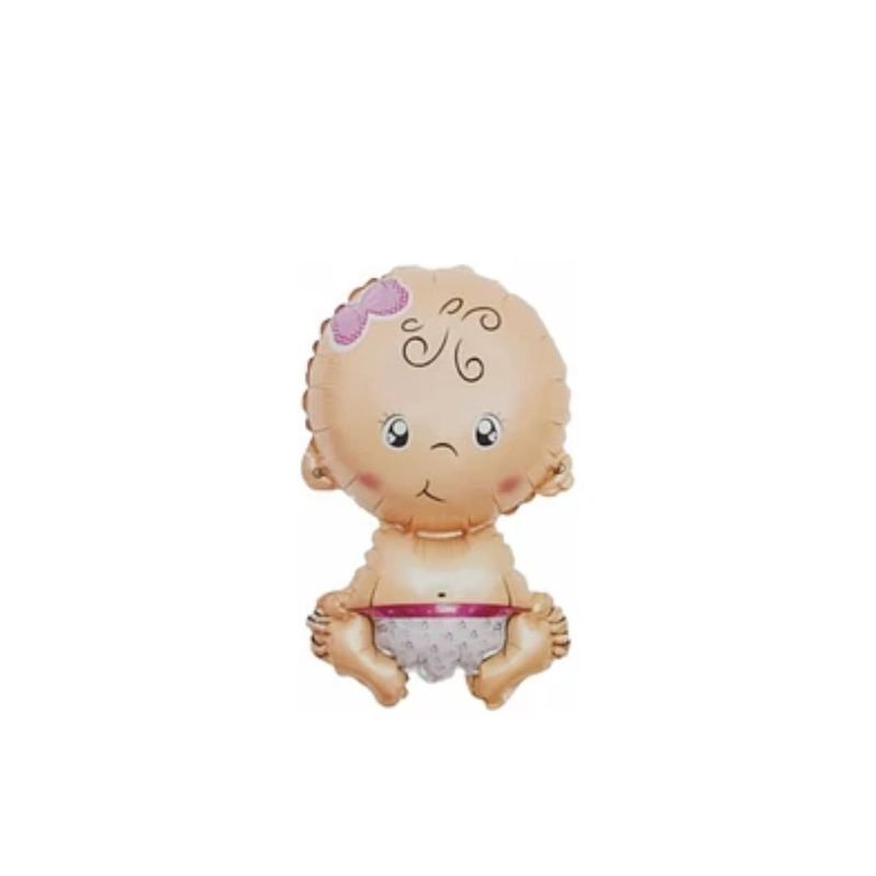GENERICO - Globo Bebe Metalizado 79x49cm