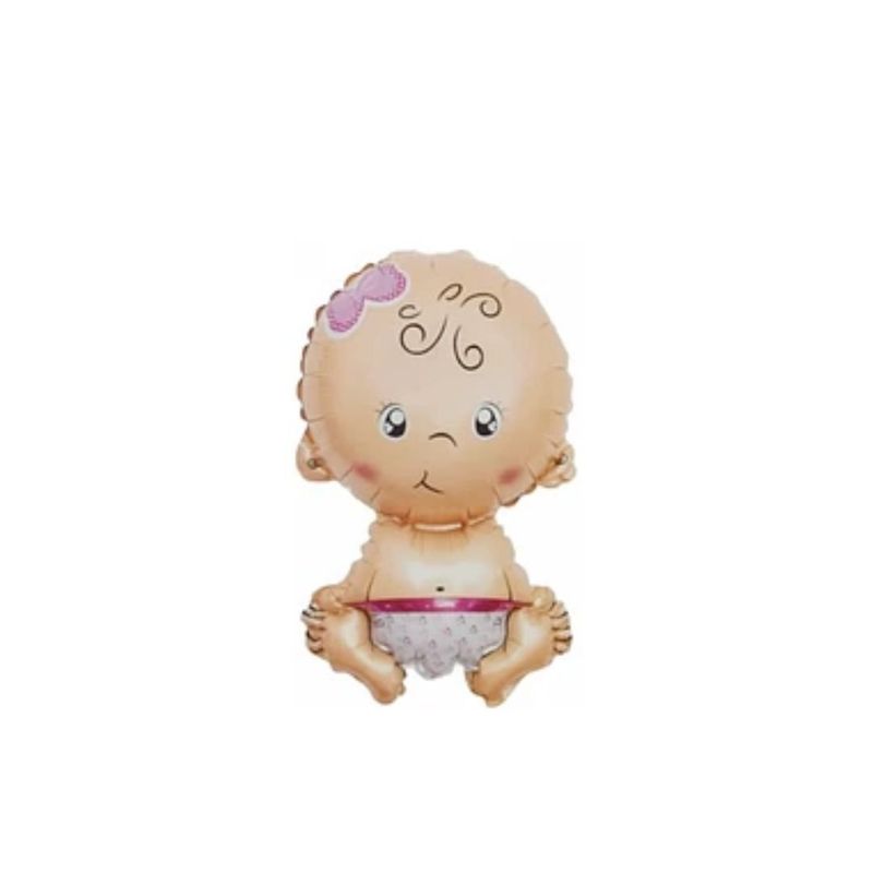 GENERICO - Globo Bebe Metalizado 48x26cm