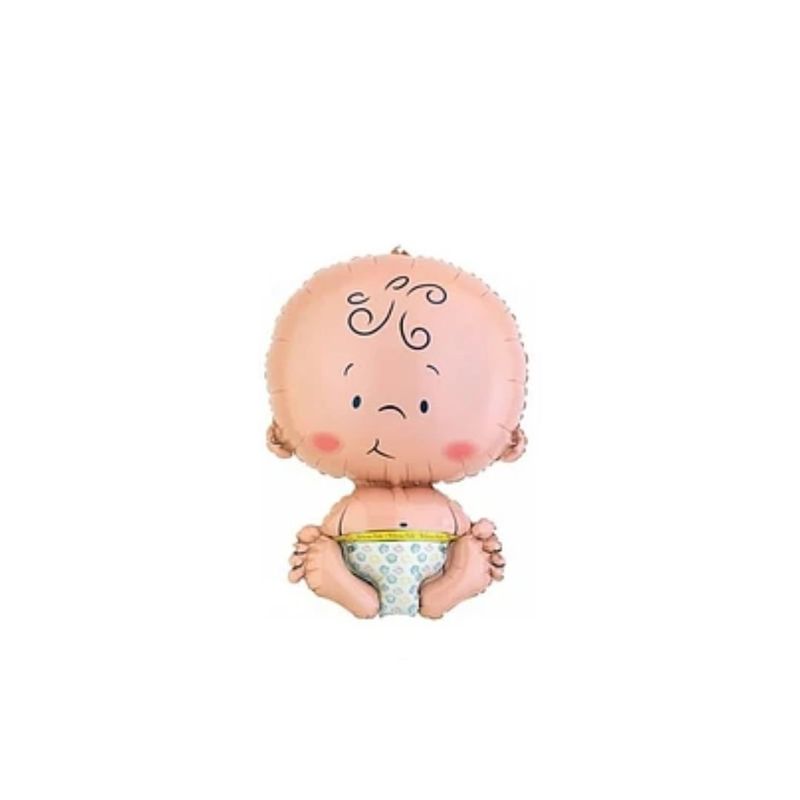 GENERICO - Globo Bebe Metalizado 48x26cm