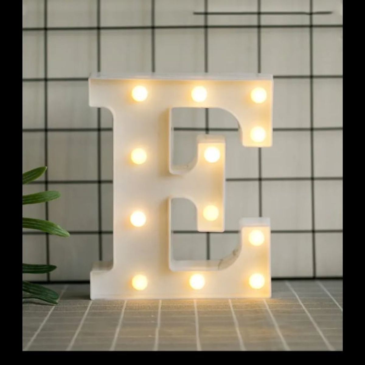 GENERICO - Letras Decorativas Con Luces Led «E»
