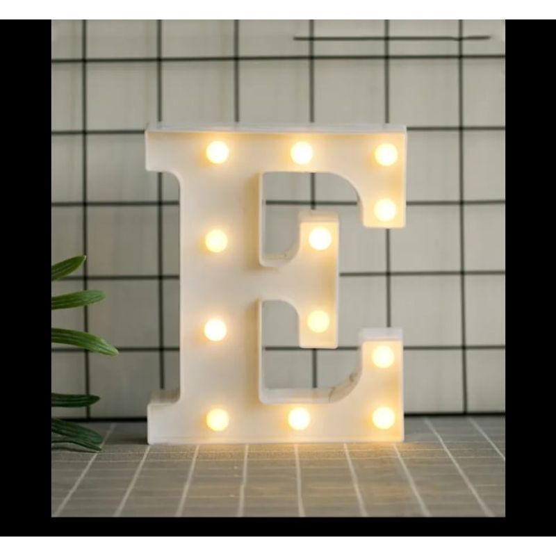 GENERICO - Letras Decorativas Con Luces Led «E»