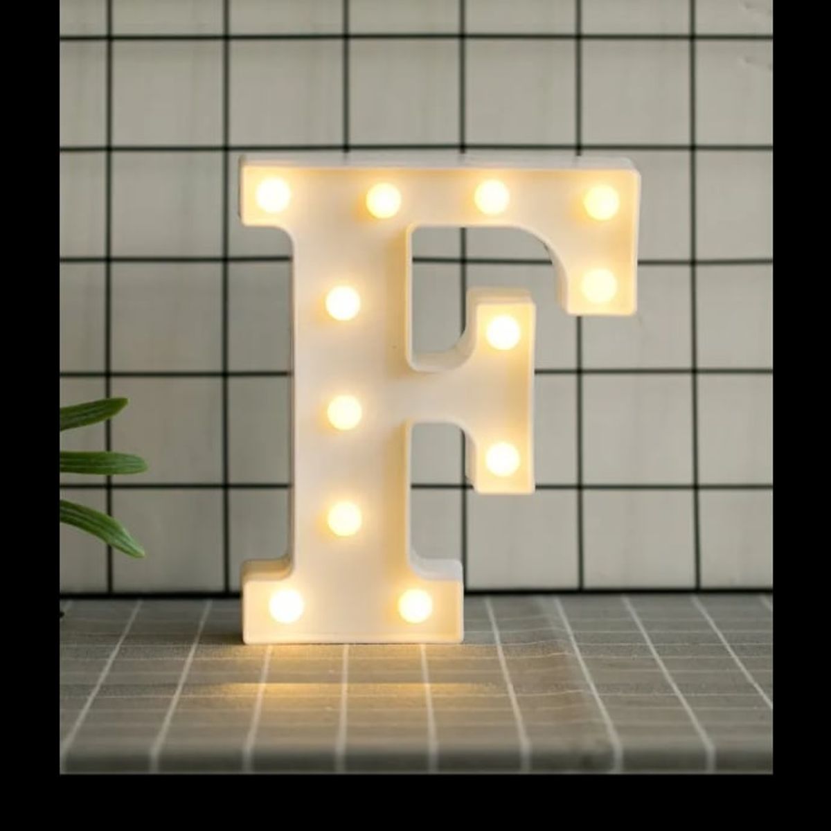 GENERICO - Letras Decorativas Con Luces Led «F»