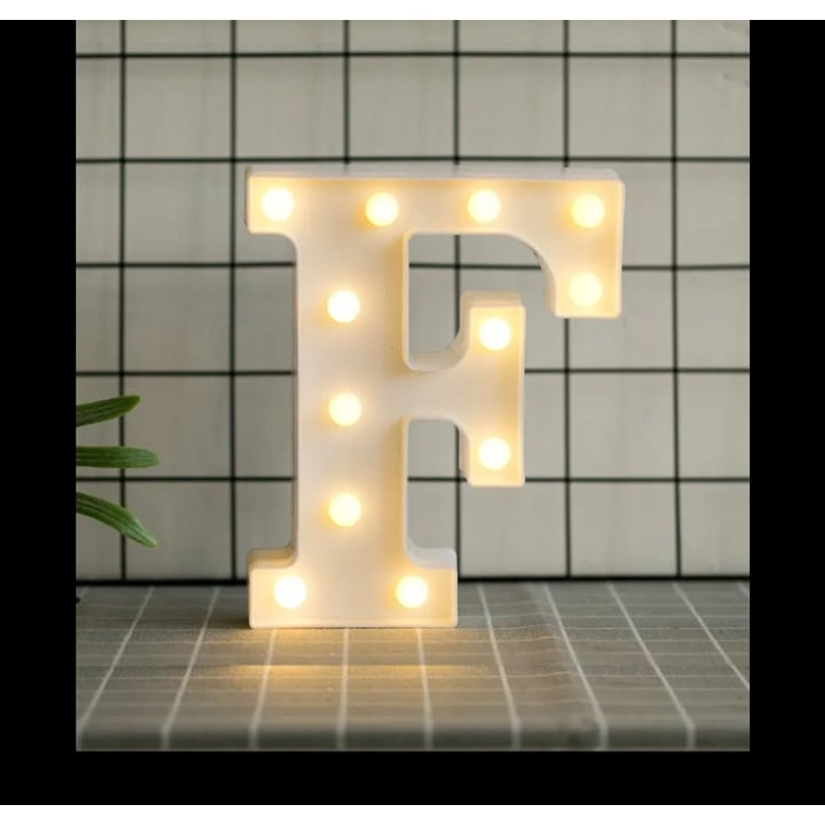 GENERICO - Letras Decorativas Con Luces Led «F»