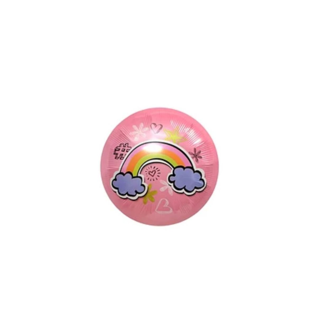 GENERICO - Globo Redondo Arco Iris Rosa 45cm