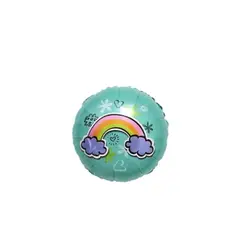 GENERICO - Globo Redondo Arco Iris Turquesa 45cm