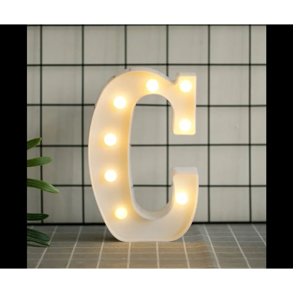 GENERICO - Letras Decorativas Con Luces Led «C»