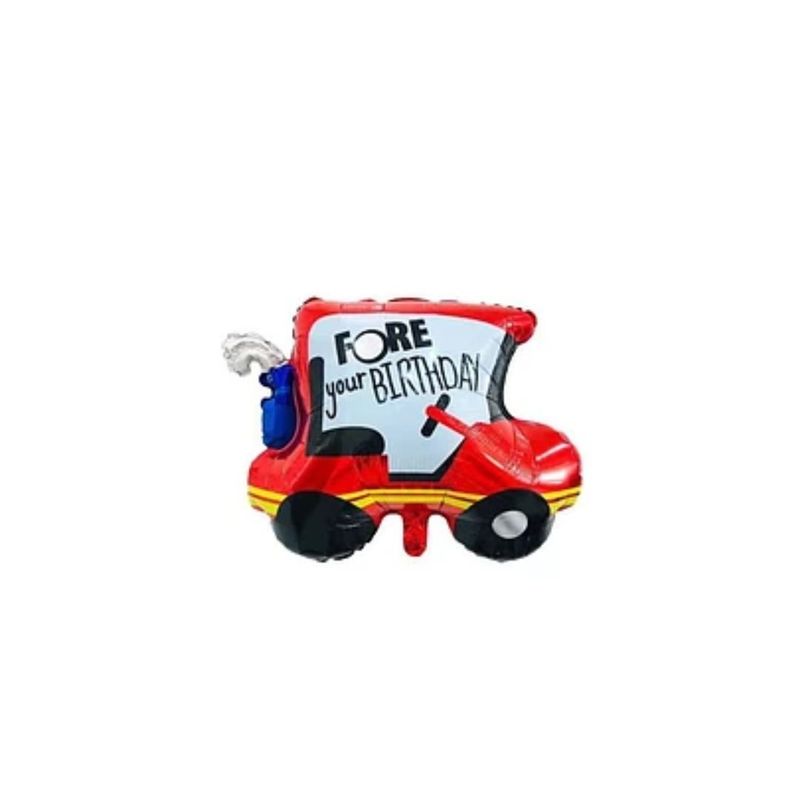 GENERICO - Globo Metalizado De Auto Rojo