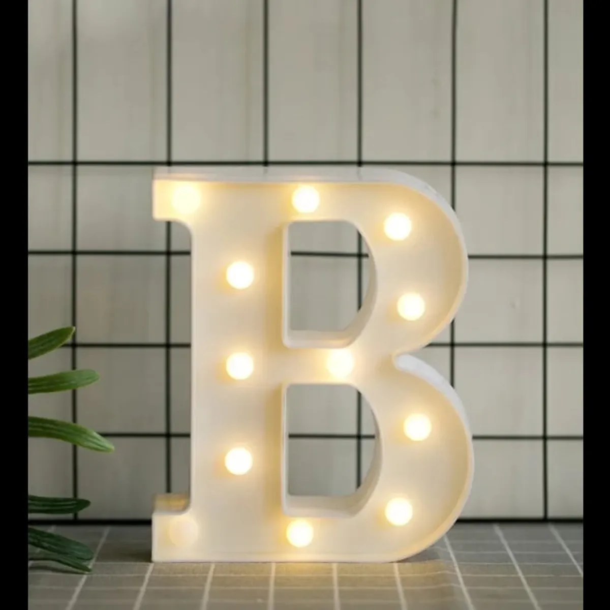 GENERICO - Letras Decorativas Con Luces Led «B»