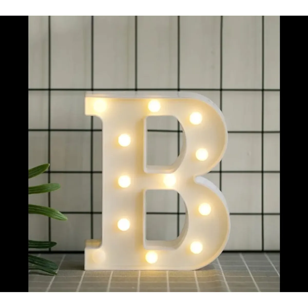 GENERICO - Letras Decorativas Con Luces Led «B»