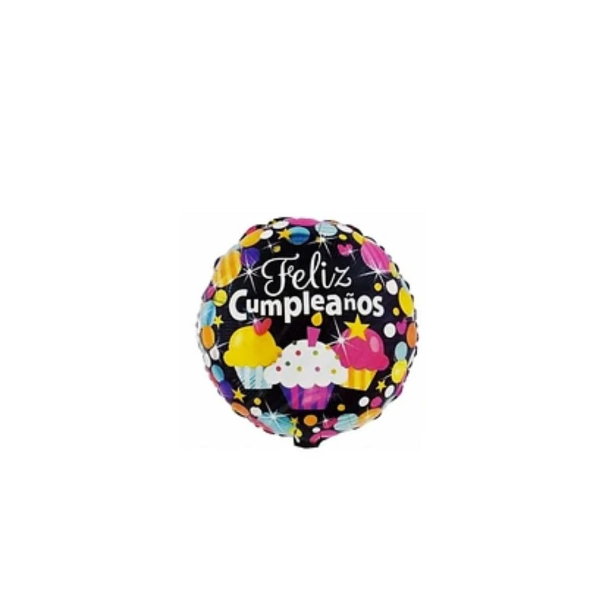 GENERICO - Globo Metalico Cupcake Feliz Cumpleños 18 pulgadas