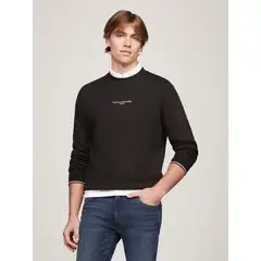 TOMMY HILFIGER - Polerón Con Logo Tipped Negro