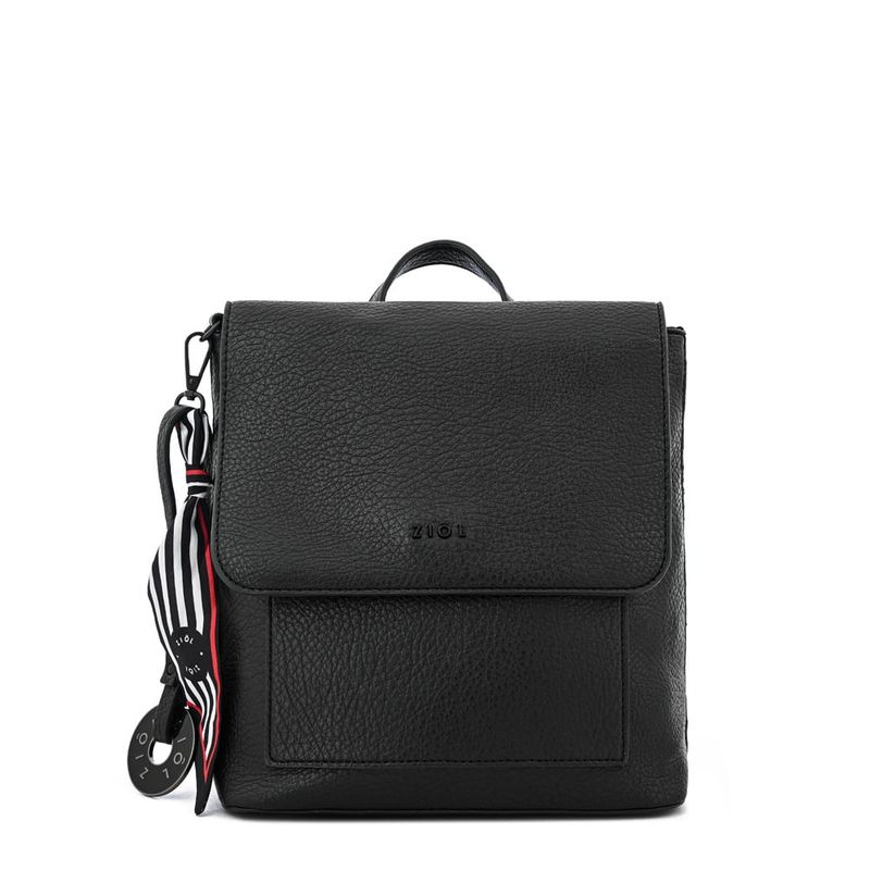 ZIOL - Mochila con tapa pequeña raina negro