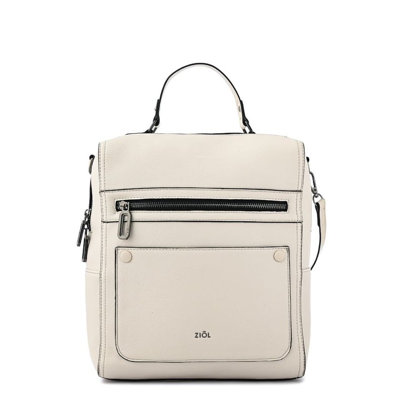 ZIOL - Mochila mediana mariene blanco crudo