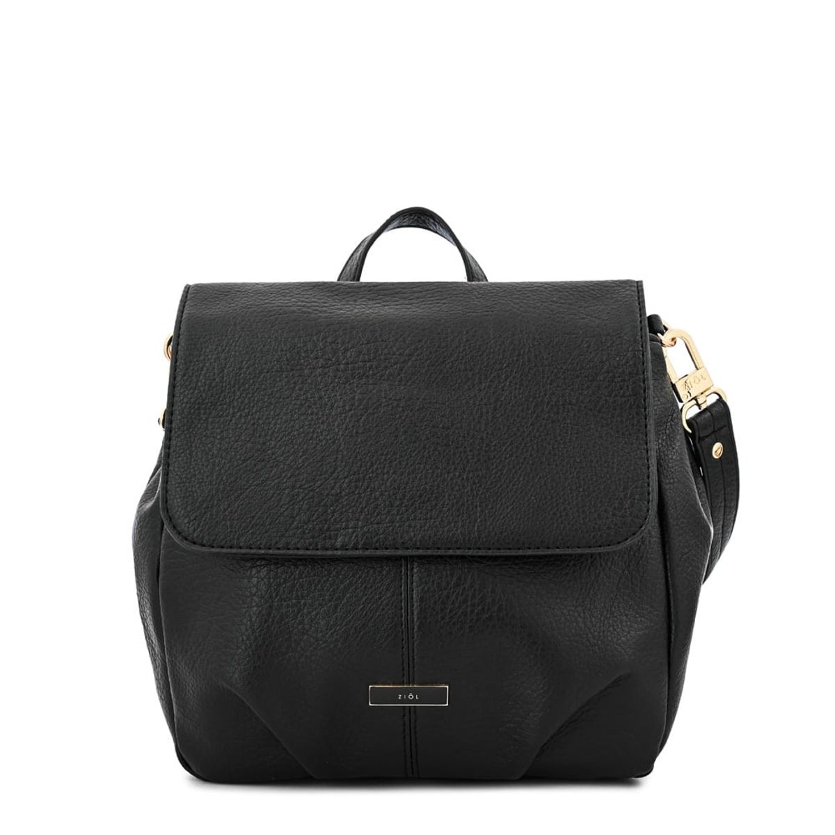ZIOL - Mochila con tapa zahara mediana negro
