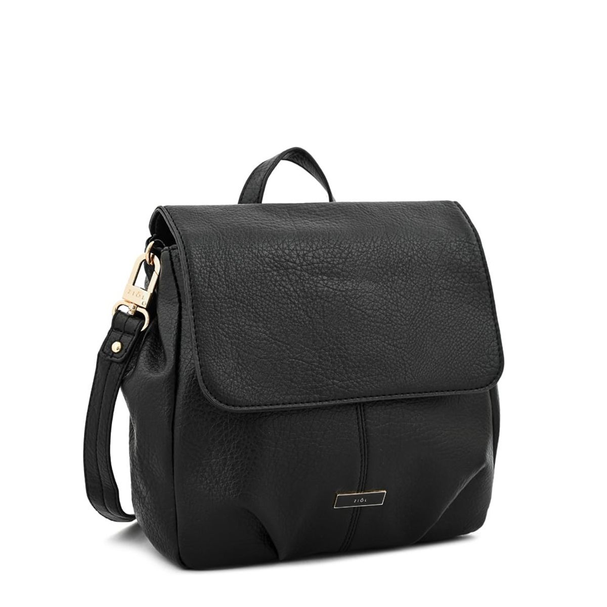 ZIOL - Mochila con tapa zahara mediana negro