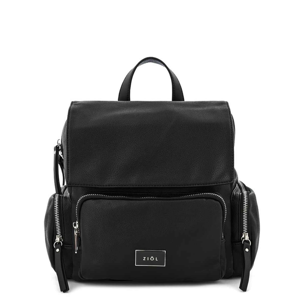ZIOL - Mochila con tapa mila pequeña negro