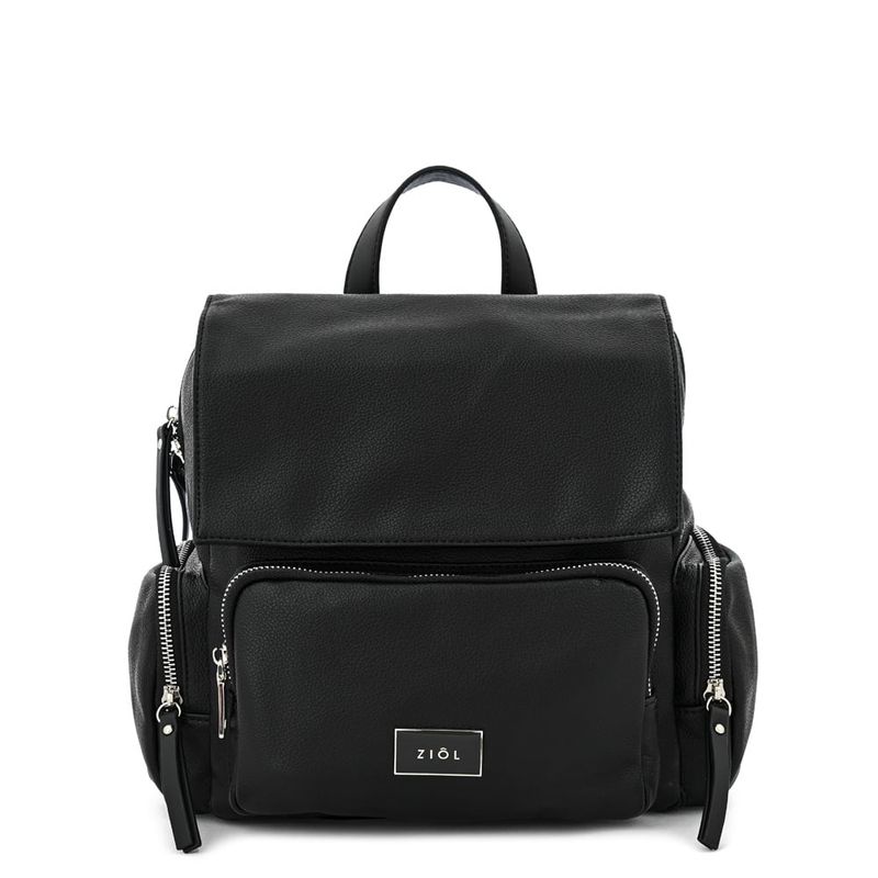 ZIOL - Mochila con tapa pequeña mila negro