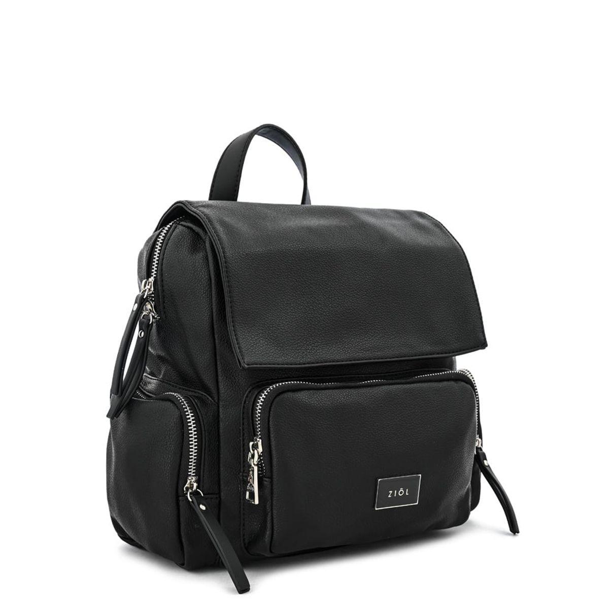 ZIOL - Mochila con tapa mila pequeña negro