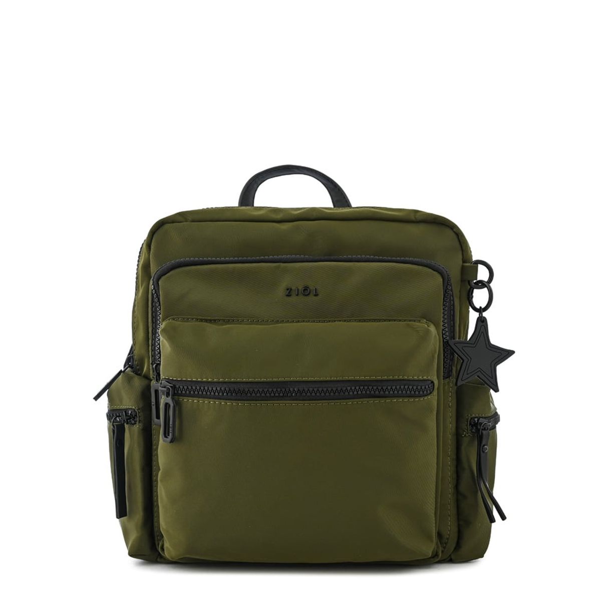 ZIOL - Mochila ronnie mediana verde oliva
