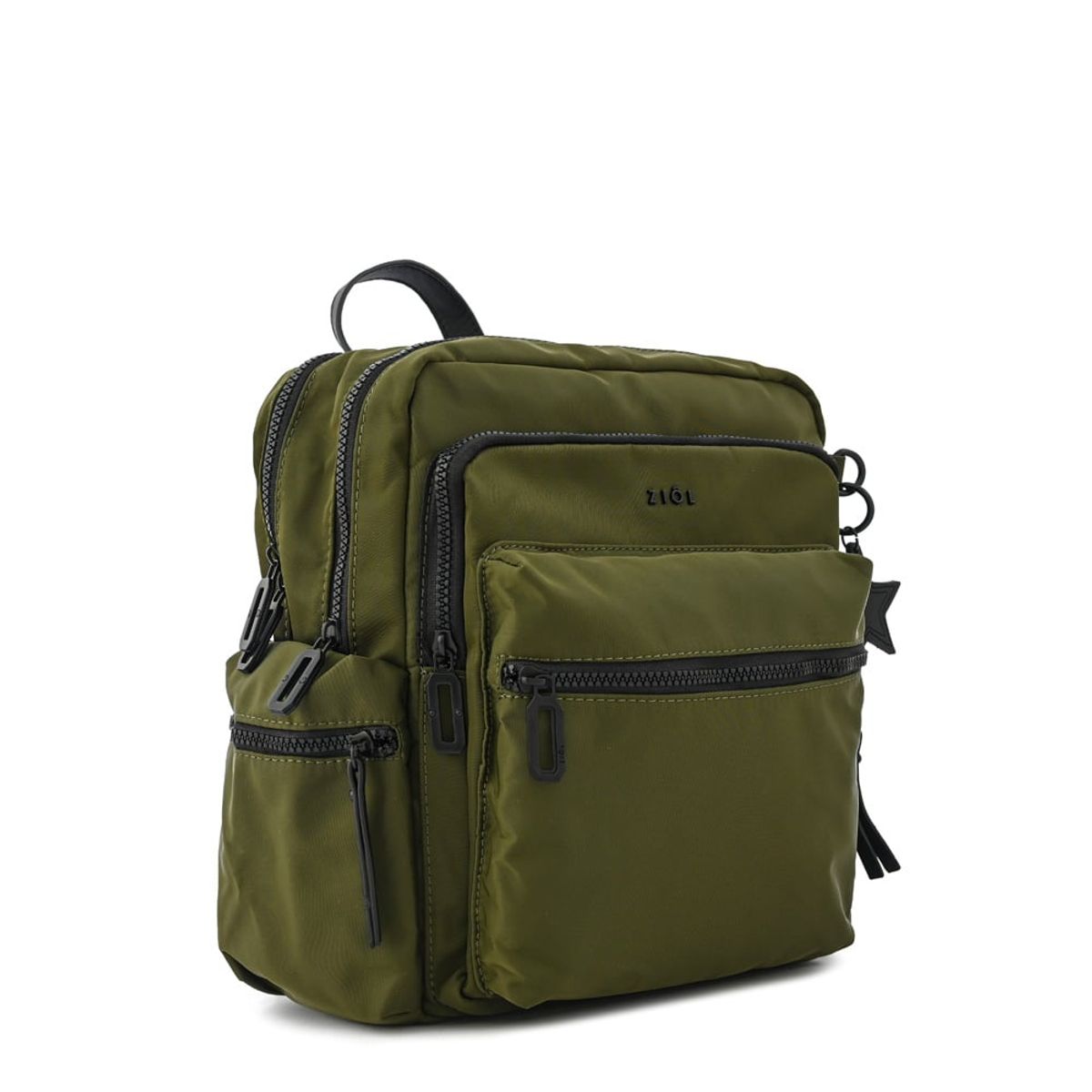 ZIOL - Mochila ronnie mediana verde oliva