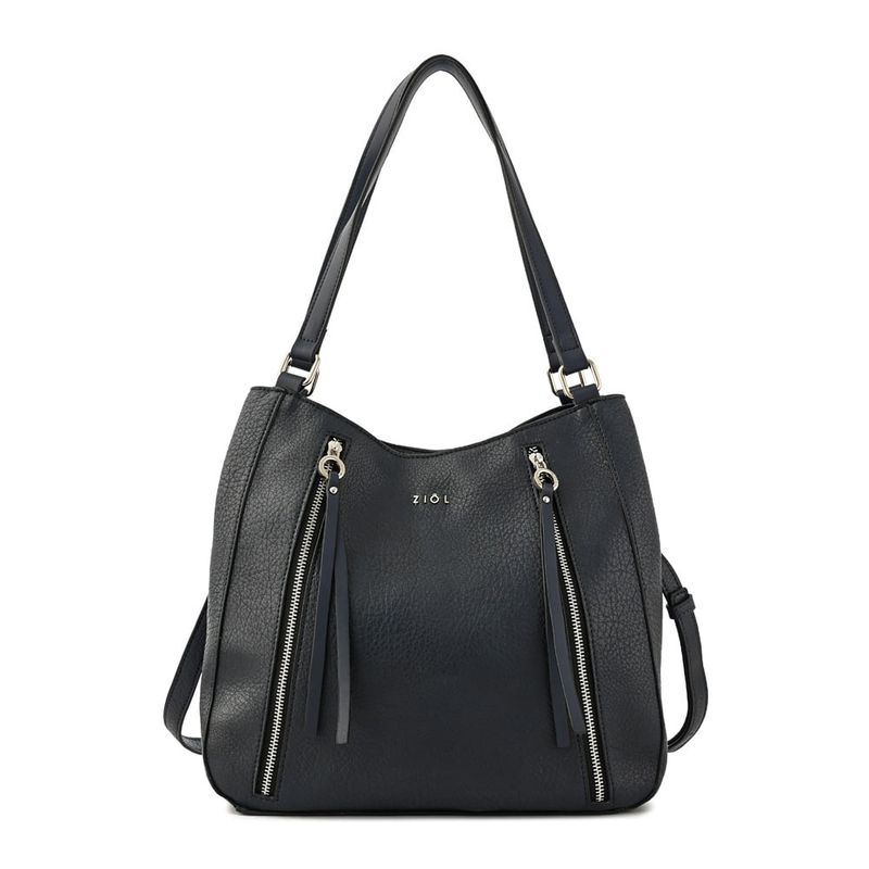 ZIOL - Cartera dos asas tres divisiones grande ozzy azul oscuro