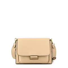 ZIOL - Cartera bandolera con tapa pequeña tesea blanco crudo
