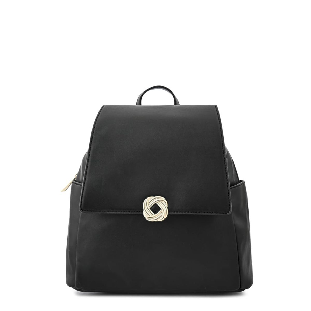 ZIOL - Mochila con tapa agata mediana negro especial