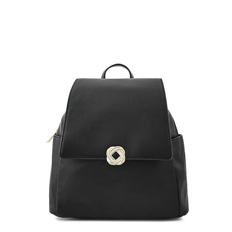ZIOL - Mochila con tapa mediana agata negro especial