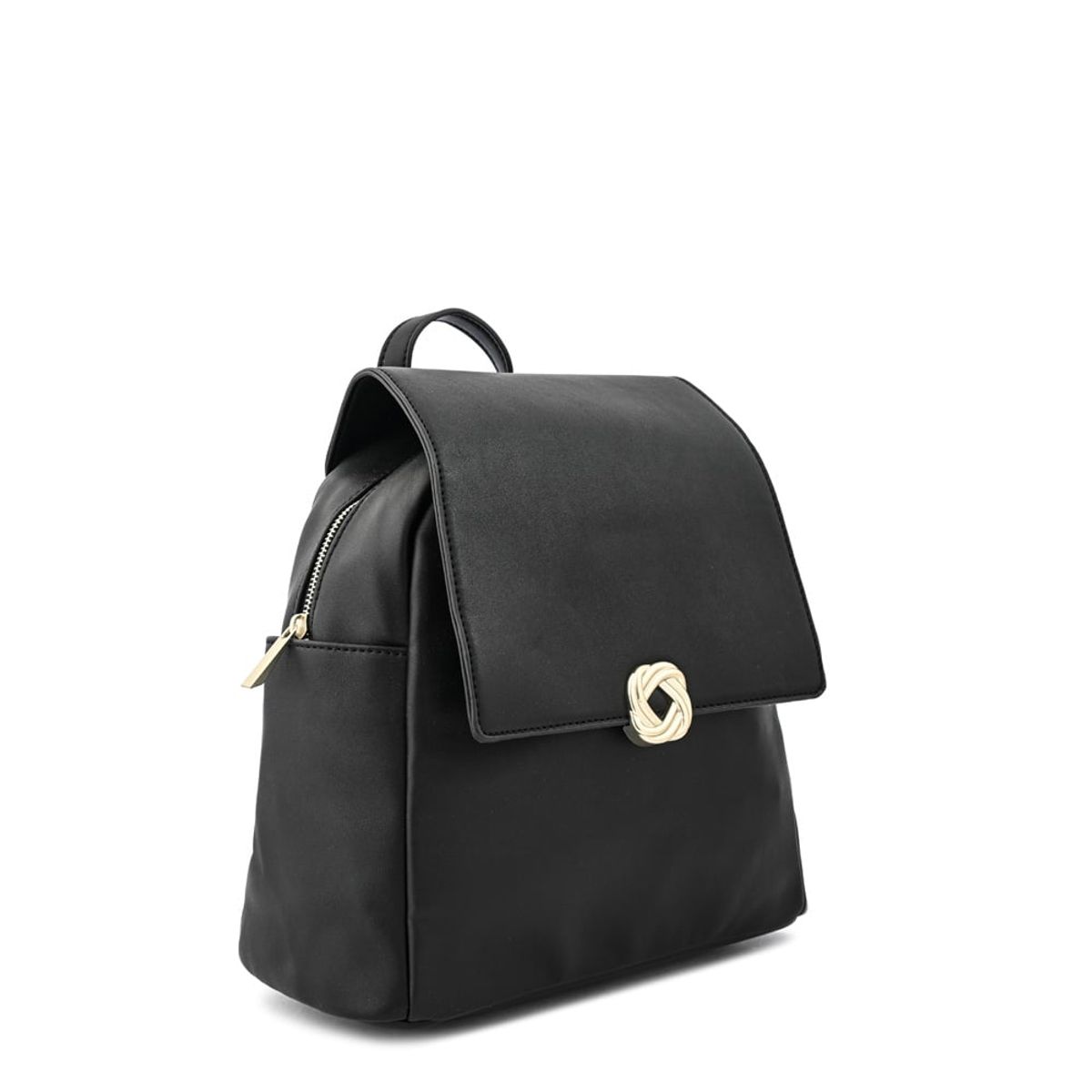 ZIOL - Mochila con tapa agata mediana negro especial
